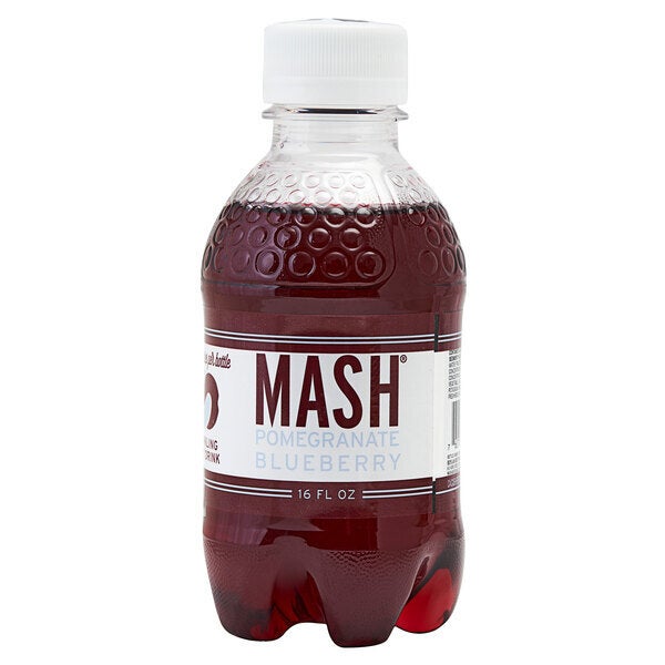 Boylan Bottling Co. Mash Pomegranate Blueberry Sparkling Fruit Beverage 12  fl. oz. Can - 12/Case